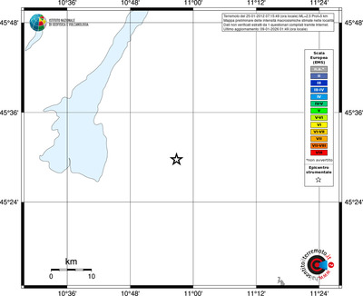 Mappa EMS - territori località
