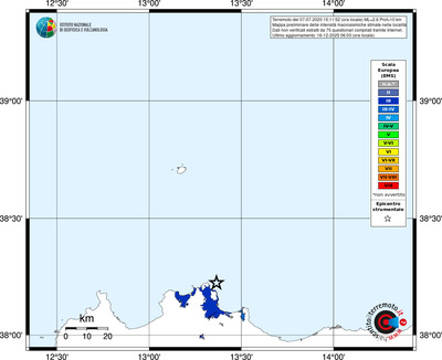 Mappa EMS - territori località