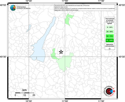 Mappa territorio comunale con almeno 3 questionari