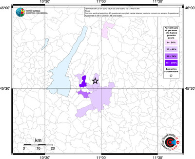 Mappa territorio comunale con almeno 3 questionari