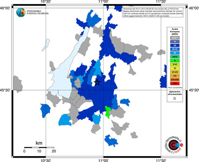 Mappa EMS - territori comuni