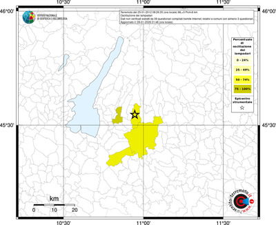 Mappa territorio comunale con almeno 3 questionari