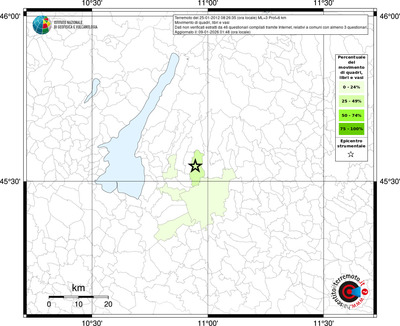 Mappa territorio comunale con almeno 3 questionari