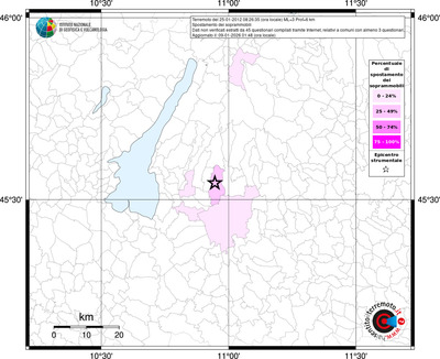 Mappa territorio comunale con almeno 3 questionari