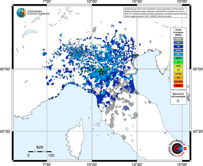 Mappa EMS - territori comuni