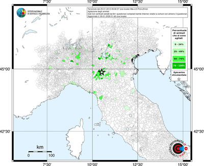 Mappa territorio comunale con almeno 3 questionari