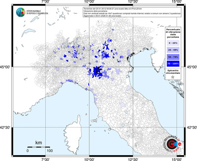 Mappa territorio comunale con almeno 3 questionari