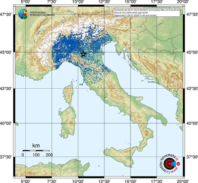 Area di invio delle email agli iscritti
