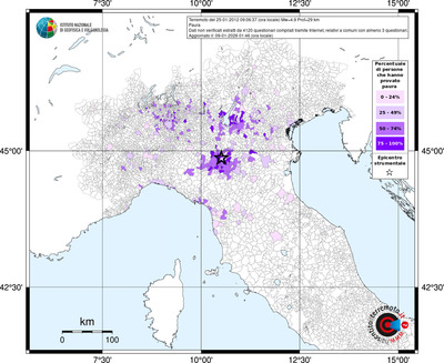 Mappa territorio comunale con almeno 3 questionari