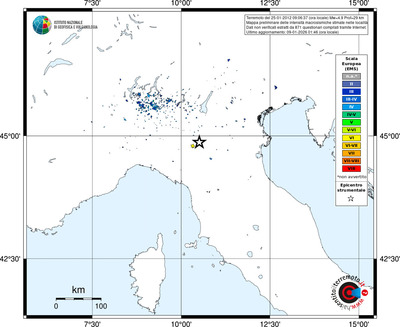 Mappa EMS - territori località