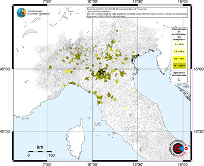 Mappa territorio comunale con almeno 3 questionari