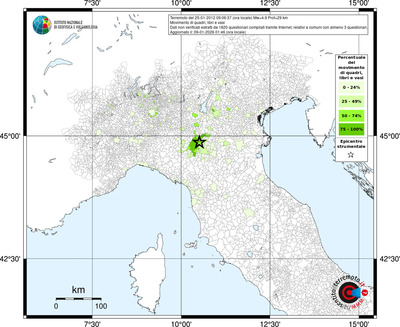 Mappa territorio comunale con almeno 3 questionari