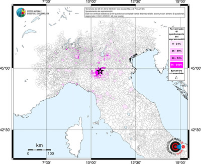 Mappa territorio comunale con almeno 3 questionari