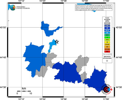 Mappa EMS - territori comuni