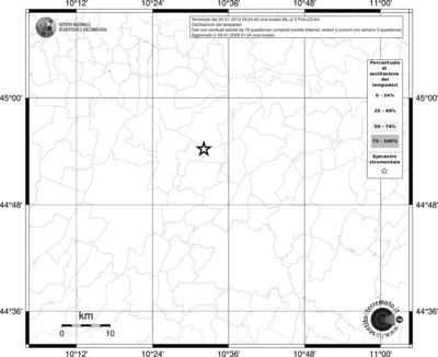 Mappa territorio comunale con almeno 3 questionari