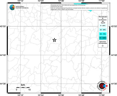 Mappa territorio comunale con almeno 3 questionari