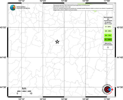 Mappa territorio comunale con almeno 3 questionari