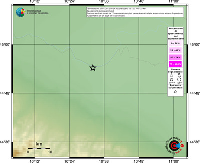 Mappa comuni con almeno 3 questionari