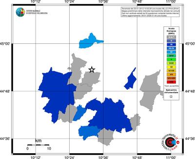Mappa EMS - territori comuni