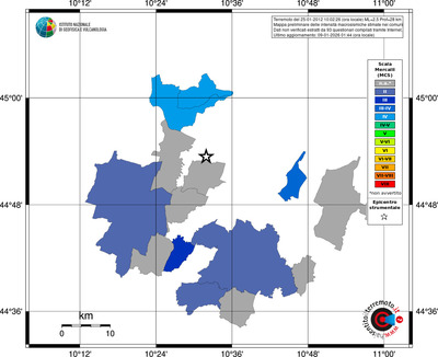 Mappa MCS - territori comuni