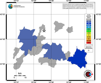 Mappa MCS - territori comuni