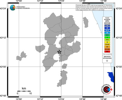 Mappa EMS - territori comuni