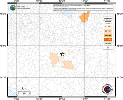 Mappa territorio comunale con almeno 3 questionari
