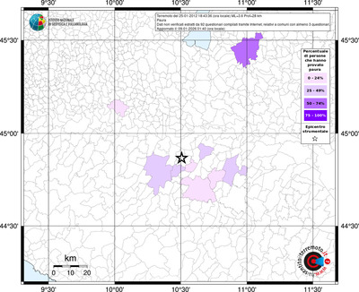 Mappa territorio comunale con almeno 3 questionari