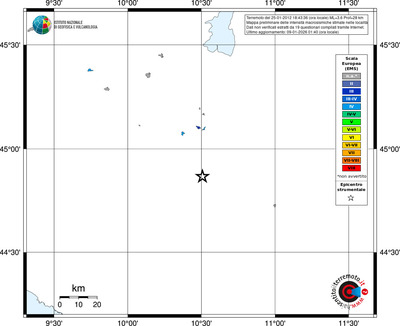 Mappa EMS - territori località
