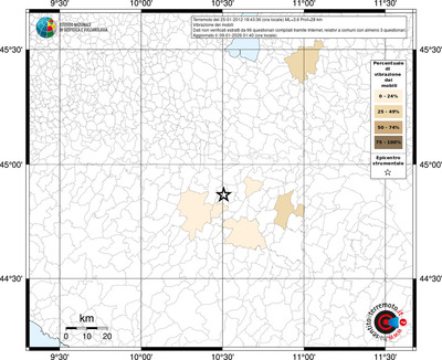 Mappa territorio comunale con almeno 3 questionari