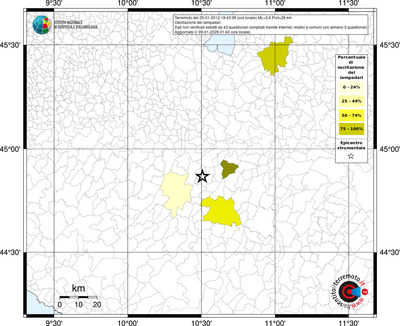 Mappa territorio comunale con almeno 3 questionari