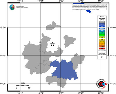 Mappa EMS - territori comuni