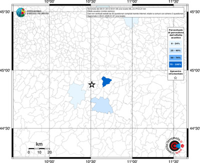 Mappa territorio comunale con almeno 3 questionari