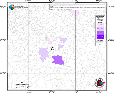 Mappa territorio comunale con almeno 3 questionari
