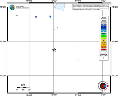 Mappa EMS - territori località