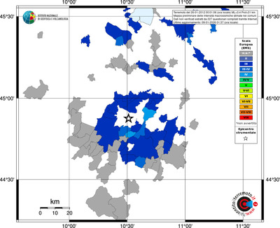 Mappa EMS - territori comuni