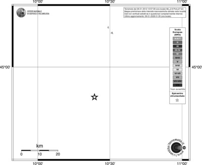 Mappa EMS - territori località