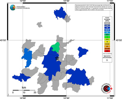 Mappa EMS - territori comuni
