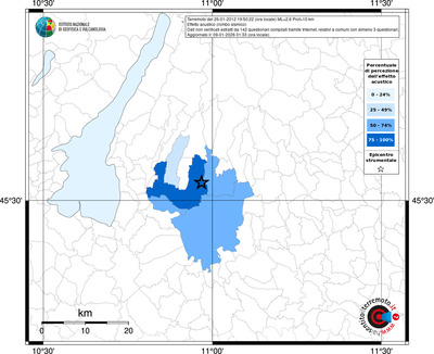 Mappa territorio comunale con almeno 3 questionari