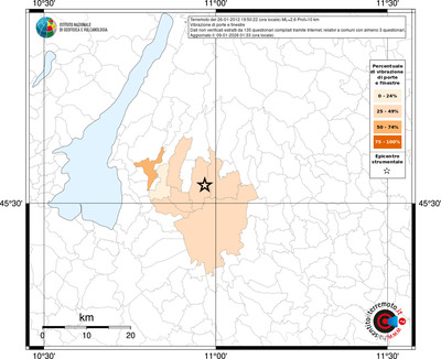 Mappa territorio comunale con almeno 3 questionari