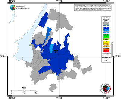 Mappa EMS - territori comuni
