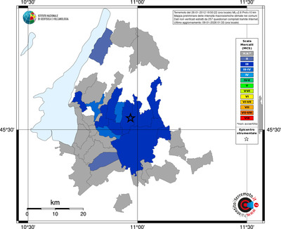 Mappa MCS - territori comuni