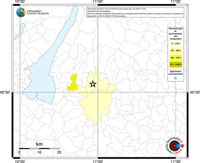 Mappa territorio comunale con almeno 3 questionari