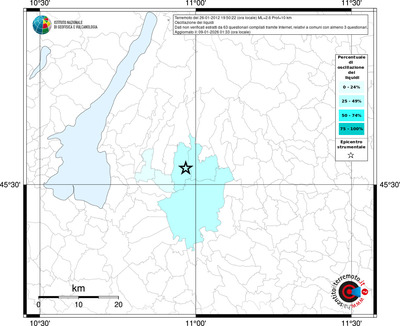 Mappa territorio comunale con almeno 3 questionari