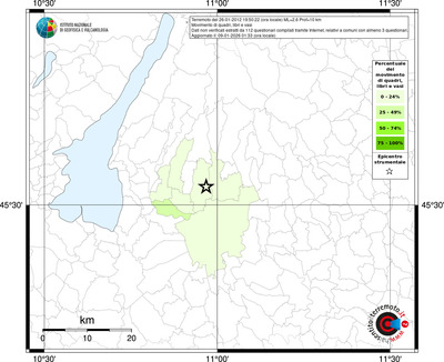 Mappa territorio comunale con almeno 3 questionari
