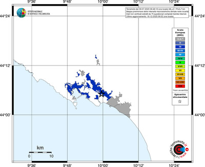 Mappa EMS - territori località
