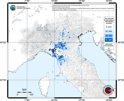 Mappa territorio comunale con almeno 3 questionari