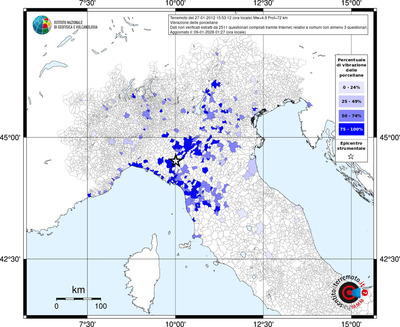 Mappa territorio comunale con almeno 3 questionari