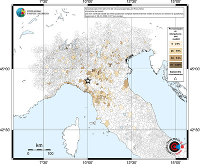 Mappa territorio comunale con almeno 3 questionari