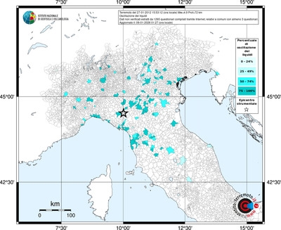 Mappa territorio comunale con almeno 3 questionari
